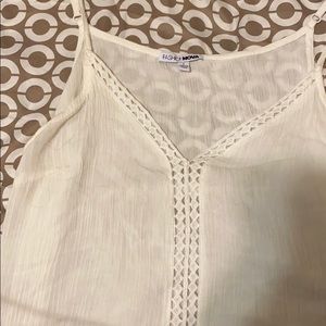 Sheer white tank